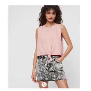 EUC All Saints Pink Cropped Tujen Tank